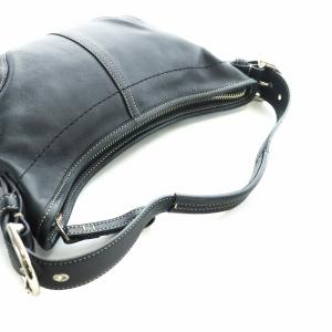 COACH ハンドバッグ レザー シグネチャー ロゴ ステッチ 黒 ブラック 9541 GY18