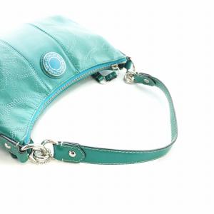 COACH ハンドバッグ レザー シグネチャー ステッチ ロゴ 緑 グリーン F19192 GY18