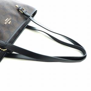 COACH トートバッグ ハンド PVC レザー シグネチャー ロゴ 茶 ブラウン F58294 GY18 /MQ