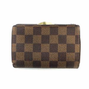 LOUIS VUITTON ダミエ ポルトモネ ビエ ヴィエノワ N61664 二つ折り財布 ウォレット 茶 ブラウン GY18 /MQ