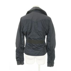 DIESEL ライダースジャケット ナイロン 中綿 チロリアンテープ S 紺 ネイビー /AH15 GY18