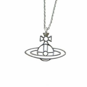 ロングネックレス オーブ ロゴ シルバー色 63020260-W003