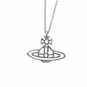 Vivienne Westwood ロングネックレス オーブ ロゴ シルバー色 63020260-W003