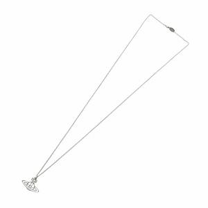 Vivienne Westwood ロングネックレス オーブ ロゴ シルバー色 63020260-W003