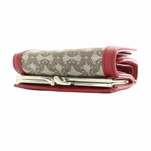 Vivienne Westwood 三つ折り財布 オーブ ブラウン レッド 51010018