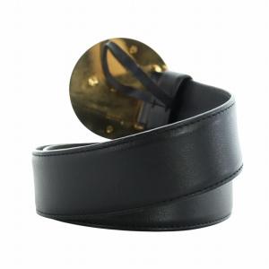 VERSACE ベルト レザー メデューサ ゴールド金具 黒 ブラック GY11 /MQ