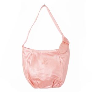 ハンドバッグ ワンハンドル シャイニー ラメレザー 本革 ロゴ ポーチ付き ピンク /CK4 GY18