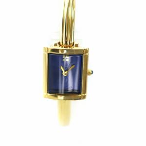 バングルウォッチ クォーツ スクエア 青文字盤 ゴールド色 5920-H12115