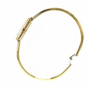 YVES SAINT LAURENT バングルウォッチ クォーツ スクエア 青文字盤 ゴールド色 5920-H12115