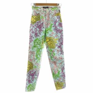 ヴィンテージ Floral Print Blue Jeans フローラル プリント ブルー ジーンズ デニム