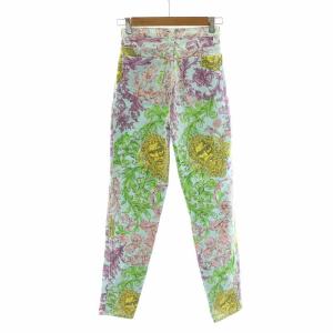VERSACE JEANS COUTURE ヴィンテージ Floral Print Blue Jeans フローラル プリント ブルー ジーンズ デニム