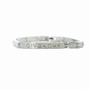 GIVENCHY ブレスレット アクセサリー バングル プレート 刻印 ロゴ シルバー色 GY18 /MQ