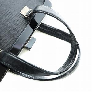 Jean Paul GAULTIER ハンドバッグ リザード型押し ブラック