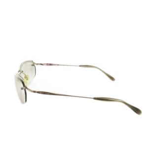 PAUL SMITH サングラス 眼鏡 メタルフレーム ハーフリム ロゴ ケース付き 5917 130 シルバーカラー ブラウンカラーレンズ
