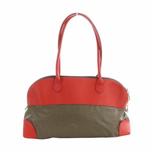 美品GHERARDINI ゲラルディーニ　ロゴ　トートバッグ　ベージュ✖️ピンク ゲラルディーニ GHERARDINI トートバッグ （ペールピンク
