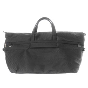 Samsonite ボストンバッグ ナイロン ダイアルロック付き ロゴ 市松模様 総柄 黒 ブラック /MN10 GY18