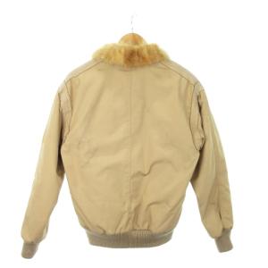 BALMAIN pierre balmain ジャケット ブルゾン 襟付き スナップボタン 内ファー 茶 ブラウン /MN16