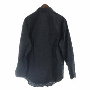 LOUIS VUITTON 21SS 英字ロゴ 長袖シャツー XL ブラック RM212M ET5 HLS17W