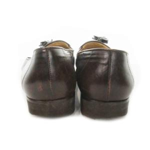 BOTTEGA VENETA ローファー タッセル イントレチャート レザー 靴 シューズ 37 24cm 茶 ブラウン /AH15