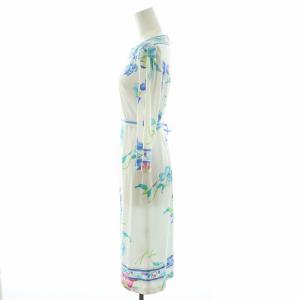 LEONARD FASHION ワンピース 花柄 38 ホワイト マルチカラー 0130267