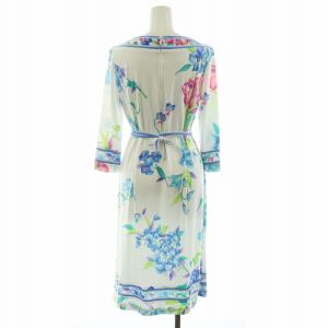 LEONARD FASHION ワンピース 花柄 38 ホワイト マルチカラー 0130267