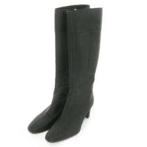 GORE-TEX ゴアテックス ロング ブーツ ナイロン ハイヒール 防水 撥水 24cm 黒 ブラック