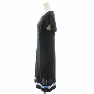 LEONARD FASHION ワンピース 花柄 38 ネイビー 0150264