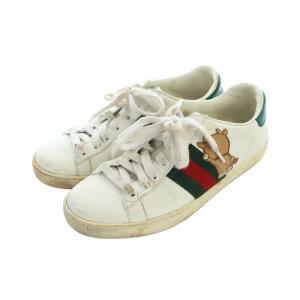 GUCCI ドラえもんコラボ 丑年 ローカットスニーカー シューズ 靴 エンブロイダリー シェリーライン レザー 35.5