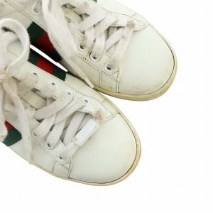 GUCCI ドラえもんコラボ 丑年 ローカットスニーカー シューズ 靴 エンブロイダリー シェリーライン レザー 35.5