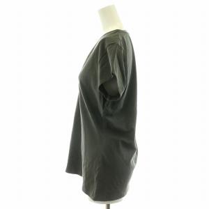 BURBERRY LONDON Tシャツ カットソー 半袖 Vネックノバチェック チェック柄 レギュラーフィット L モスグリーン カーキ