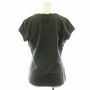 BURBERRY LONDON Tシャツ カットソー 半袖 Vネックノバチェック チェック柄 レギュラーフィット L モスグリーン カーキ