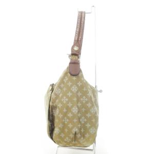 russet ハンドバッグ ワンショルダー ナイロン レザーハンドル 総柄 ベージュ /AH1 GY18