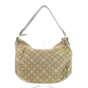 russet ハンドバッグ ワンショルダー ナイロン レザーハンドル 総柄 ベージュ /AH1 GY18