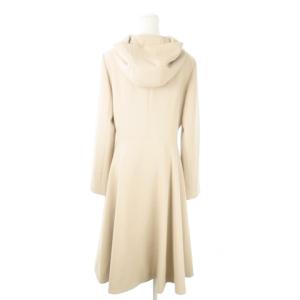 Aveniretoile ロングコート フーディー ジップアップ フレアシルエット 38 M ピンク /AO14 GY17