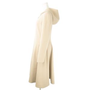 Aveniretoile ロングコート フーディー ジップアップ フレアシルエット 38 M ピンク /AO14 GY17