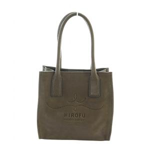 ハンドバッグ トート レザー ロゴ グレー GY11 /MQ