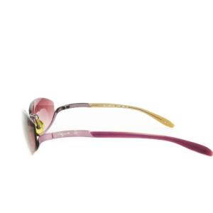 agnes b. サングラス アイウェア アンダーリム ハーフリム ロゴ パープルレンズ 紫 パープル L778 /AH4