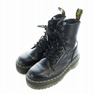 Dr.Martens JADON ショートブーツ 厚底 8ホール チャンキーソール レザー ロゴ UK4 23cm 黒 ブラック