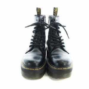 Dr.Martens JADON ショートブーツ 厚底 8ホール チャンキーソール レザー ロゴ UK4 23cm 黒 ブラック