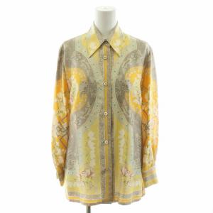 エトロ　ペイズリーナ　イエロー 中古・古着通販】ETRO (エトロ) 総柄ペイズリー長袖シャツ
