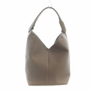 ANYA HINDMARCH トートバッグ ハンド レザー ロゴ リボン グレー GY18 /MQ