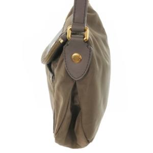MARC by MARC JACOBS ショルダーバッグ ナイロン PVC ロゴ カードケース付き 茶 ブラウン カーキ /MN20 GY18