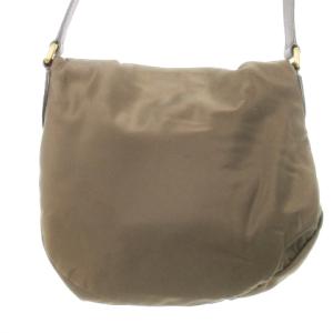 MARC by MARC JACOBS ショルダーバッグ ナイロン PVC ロゴ カードケース付き 茶 ブラウン カーキ /MN20 GY18