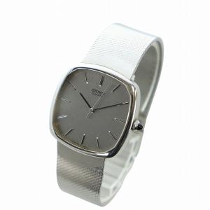 SEIKO ジャンク品 腕時計 クォーツ メッシュベルト シルバー色 5854-5000