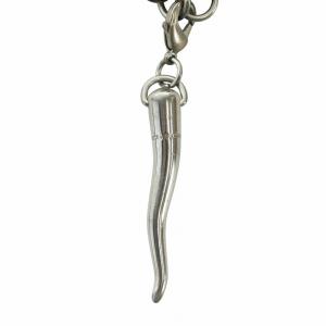 ネックレス アクセサリー ペンダント ロゴ コルノ 角型 シルバー色 GY18 /MQ