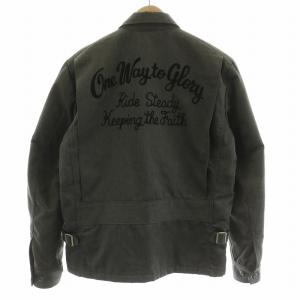 COOTIE ワークジャケット 刺繍 チェーンステッチ ボールチェーン M グレー GY11 /MW