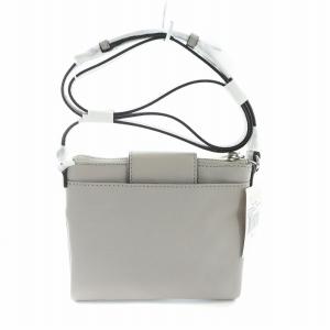 MICHAEL KORS ショルダーバッグ タグ付き 斜め掛け レザー ロゴ シルバー金具 グレー 32H1SFTC3L GY11