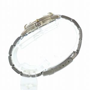 GIVENCHY 腕時計 ウォッチ クォーツ デイト カレンダー付き 回転ベゼル 4Gロゴ 白文字盤 シルバー色 ゴールド色