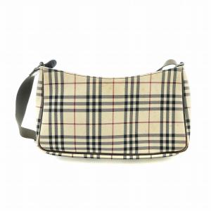 BURBERRY ショルダーバッグ ノバチェック ブラウン アイボリー