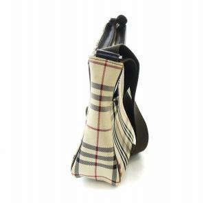 BURBERRY ショルダーバッグ ノバチェック ブラウン アイボリー